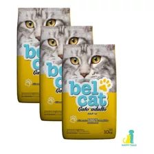 Belcat Gato Adulto 3 X 10 Kg (30 Kg) - Happy Tails