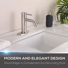 Mueller Premium Single-hole Bathroom Sink Faucet, Single-han