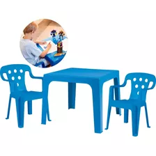 Mesa Mesinha Infantil Atividades + 2 Cadeiras Crianças Mor 