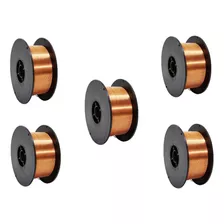 Arame De Solda Mig Uso Com Gás 0.8mm Kit Com Rolos