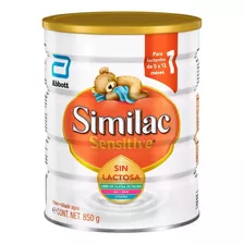 Leche De Fórmula En Polvo Abbott Similac Sensitive Sin Lactosa En Lata De 1 De 850g - 0 A 12 Meses