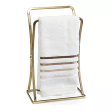 Suporte Porta Toalha De Bancada P/ Lavabo Banheiro Dourado