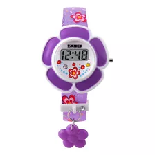 Reloj Electrónico Para Niños Con Diseño De Flores Creativas