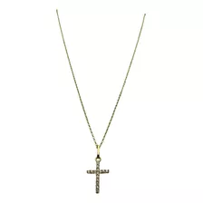 Corrente Ouro 18k 45cm Pingente Crucifixo