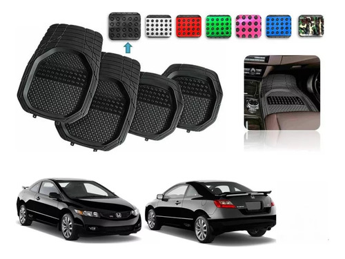 Foto de Tapetes 4pz Bandeja 3d Color Honda Civic Coupe 2006 A 2011