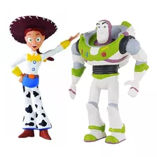 Kit Com 2 Bonecos De Apertar P/ Bebê Toy Story Jessy E Buzz