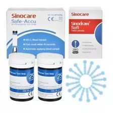 50 Tiras Reactivas Y 50 Lancetas Sinocare Safe Accu