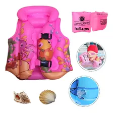 Niño Chaleco Flotador Animado Inflable Salvavida Y Brazo Set