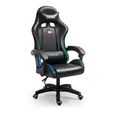 Silla De Escritorio Gamer, Ergonómica, Luz Led Rgb