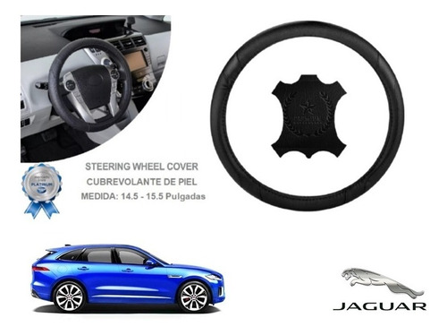 Funda Cubrevolante Negro Piel Jaguar F-pace 2023 Foto 2