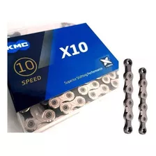 Corrente Kmc X10 Silver Prata 116 L 10 V Shimano Sram Mtb