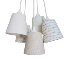 Lustre Pendente Quarto De Bebê Chevron Tons De Bege