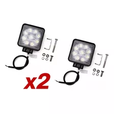 2 Faro Auxiliar Reflector 4x4 Led Off Road 27w 12v Camion