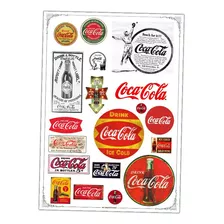 #15 - Coca Cola Vintage - Lámina Transferencias A3 - Coke