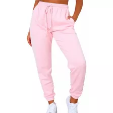 Babucha Jogger Mujer Casual Frisa Pantalón Elástico Friza