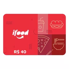 Cartão Presente Ifood R$40 Reais Gift Card Digital