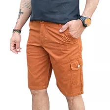 Bermuda Masculina Com 6 Bolsos Short Cargo Masculino 