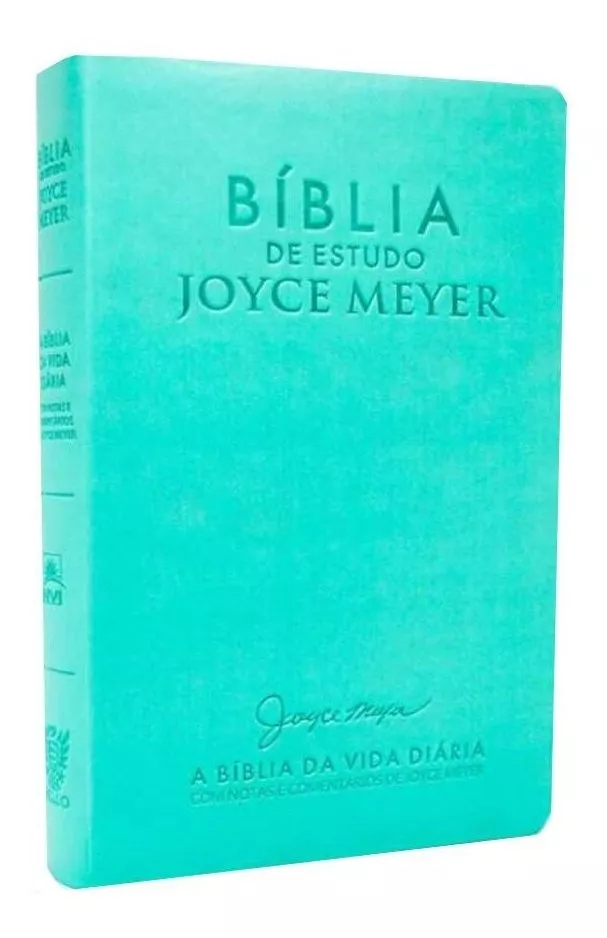 Bíblia De Estudo Joyce Meyer - Letra Grande Azul Tifany