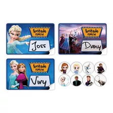 220 Increíbles Stickers Para Fiesta De Frozen, Anna Y Elsa