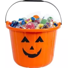 Cubo De Calabaza Halloween Grande Para Dulces - Canasta