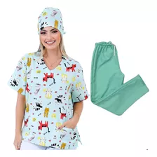Privativo Scrub Conjunto Hospitalar Pijama Cirúrgico
