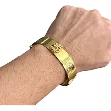 Bracelete De São Jorge Lançamento Banhado A Ouro 18k