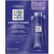 L'oreal Ever Pure Anti Brass Purple Mask Para Cabello Rubio