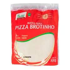 Kit 04 Pacotes Massa Para Pizza Brotinho Batiê 300 Gramas