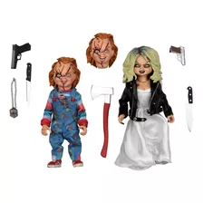 Neca Bride Of Chucky - Chucky Y Tiffany 8 Pulgadas