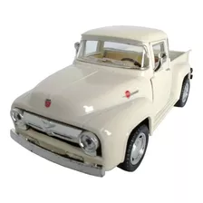 Miniatura Metal Ford Pickup F-100 Branco 1956 Kt5385d