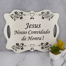 Placa Casamento Entrada De Igreja Noiva Jesus Nosso Convidad