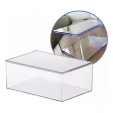 Organizador Acrílico Para Quarto Banheiro Elegance C/ Tampa