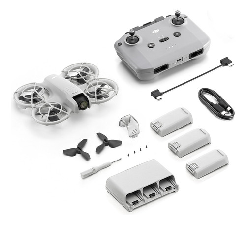Drone Dji Neo Fly More Combo Color Gris Con Control Remoto