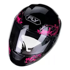 Capacete F-9 Fly Lyrical Rosa/preto Feminino Street Novo