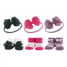 Diademas Y Calcetines Para Bebé Hudson Baby Kit41 6 Piezas