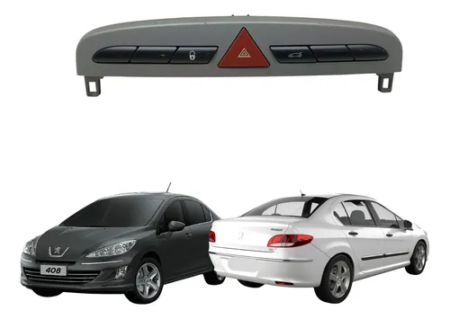 Botão Pisca Alerta Trava Peugeot 408 2011 2014 Usado