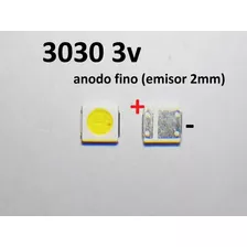 X 100 Un. Led Backlight 3030 3v Ánodo Fino (led26)