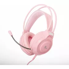 Audífonos Gaming Khione Xtech Alámbricos Micrófono Rosa