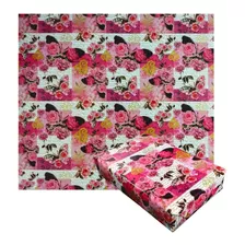 Papel De Presente Bobina Couche 40cmx100m - Feminino