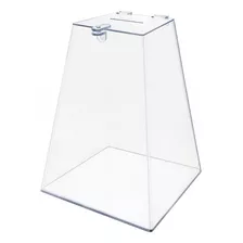 Urna Para Cupom Sorteio Piramidal Transparente 30cm 1 Peça