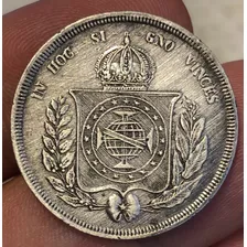 Moeda Império Brasileiro - 1860 - 500 Réis