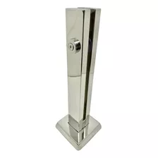 8 Coluna Torre Vidro 12mm Com 30 Cm Inox 304 Guarda Corpo