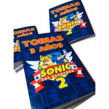 Souvenir Libritos Para Colorear Personalizados X 15 Sonic 2