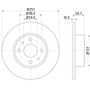 Disco Frenos  Trasera Para Fiat Bravo   2012