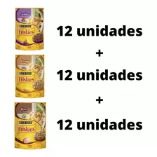 Kit Sache Friskies 12un Frango + 12un Cordeiro + 12un Peru