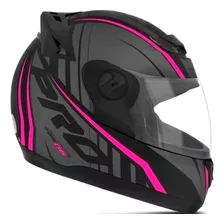 Capacete Feminino Fechado Cor De Rosa Pro Tork Evolution G6