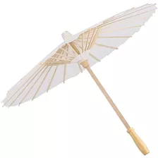 Fydun - Paraguas De Papel De Color Blanco Para Decoración .