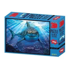 Quebra Cabeça Puzzle Super 3d Tubarão 500pç Multikids