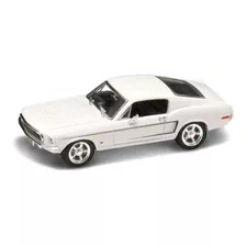 Carro Lucky Ford Mustang Gt 1968 Escala 1/43 - Branco