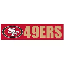 Tira Parachoques De San Francisco 49ers De Nfl, 3 X 12...